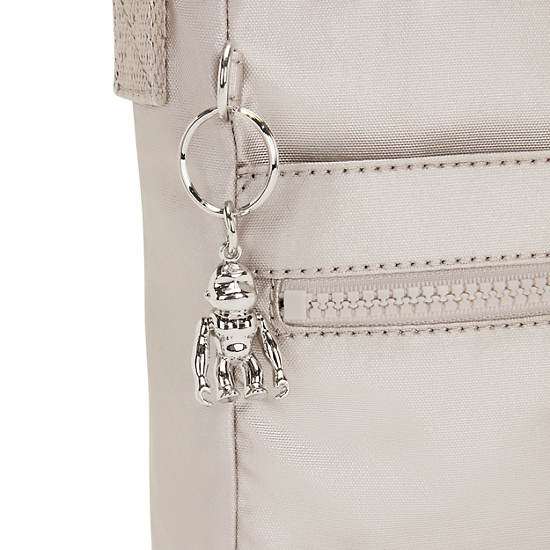 Kipling New Angie Metallic Crossbodytassen Beige | BE 1199XY